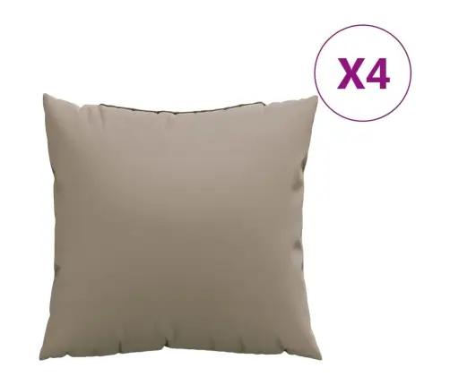 Sofos Pagalvėlės, 4Vnt., Taupe Spalvos, 50X50cm Audinys