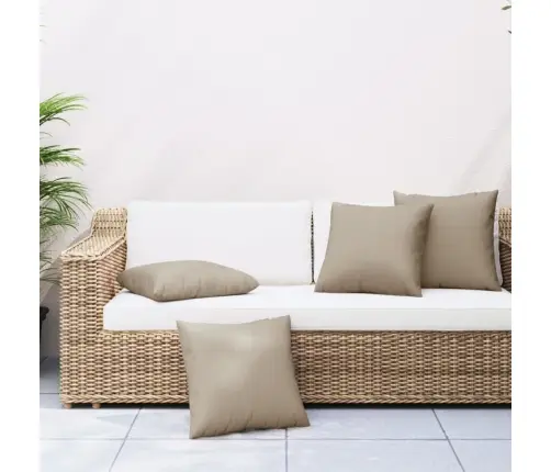 Sofos Pagalvėlės, 4Vnt., Taupe Spalvos, 50X50cm Audinys