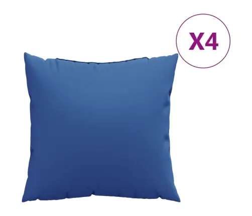 Sofos Pagalvėlės, 4Vnt., Karališkos Mėlynos, 50X50cm Audinys
