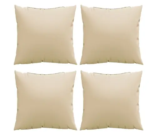 Sofos Pagalvėlės, 4Vnt., Smėlio Spalvos, 60X60cm Audinys