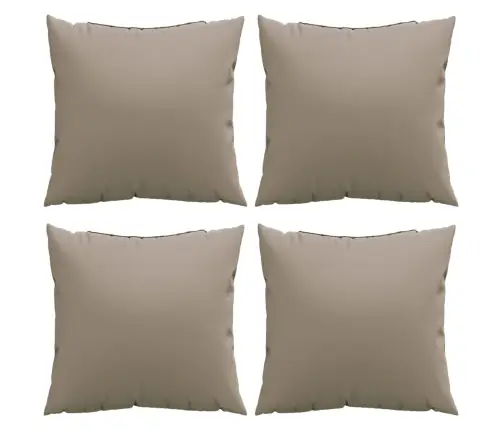 Diivanipadjad 4 Tk, Pruunikashall, 60 X 60 cm Kangas