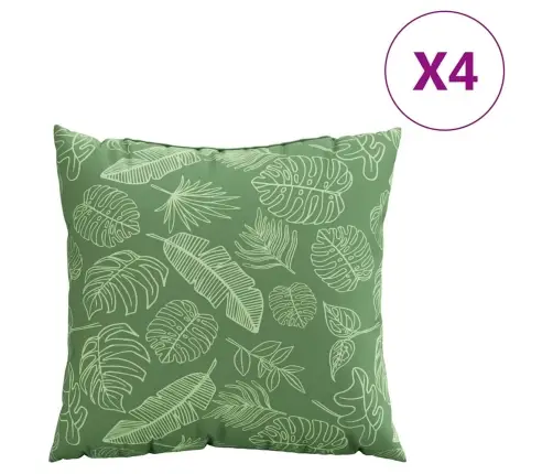 Išsklaidymo Pagalvės Lapelis 4 Pcs Lapų Raštas 60 X 60 Cm