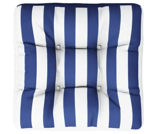 Paletės Pagalvėlė, Mėlyna/Balta, 50X50X12cm Audinys, Dryžuota