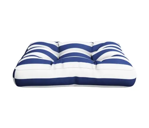 Paletės Pagalvėlė, Mėlyna/Balta, 50X50X12cm Audinys, Dryžuota