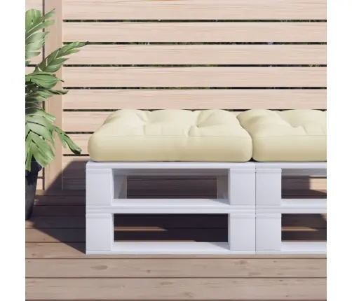 Paletės Pagalvėlė, Kreminės Spalvos, 60X60X12cm Audinys