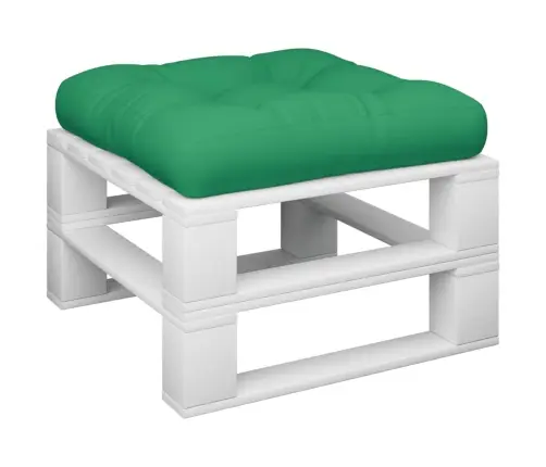 Palešu Spilvens, 60X60X12 Cm, Audums, Zaļš Vidaxl