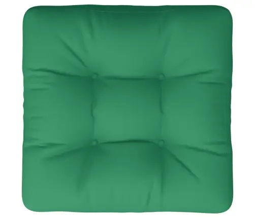 Palešu Spilvens, 60X60X12 Cm, Audums, Zaļš Vidaxl