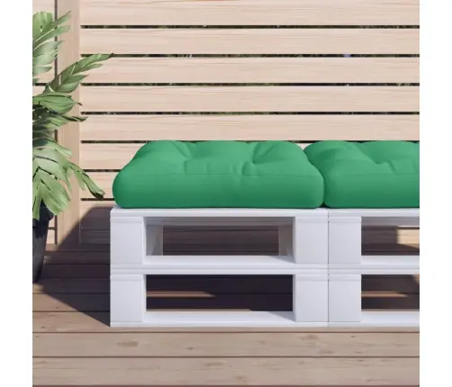 Palešu Spilvens, 60X60X12 Cm, Audums, Zaļš Vidaxl