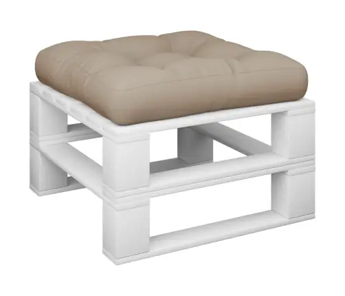 Palešu Spilvens, 60X60X12 Cm, Audums, Pelēkbrūns Vidaxl