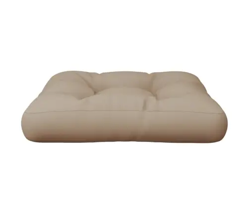 Palešu Spilvens, 60X60X12 Cm, Audums, Pelēkbrūns Vidaxl