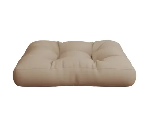 Palešu Spilvens, 60X60X12 Cm, Audums, Pelēkbrūns Vidaxl