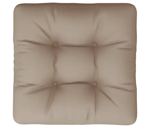 Palešu Spilvens, 60X60X12 Cm, Audums, Pelēkbrūns Vidaxl