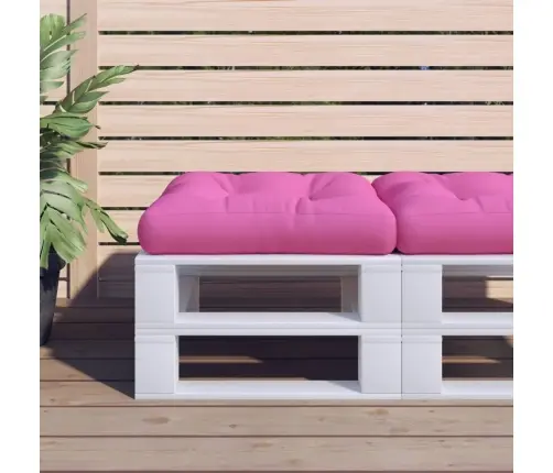 Palešu Spilvens, 60X60X12 Cm, Audums, Rozā Vidaxl