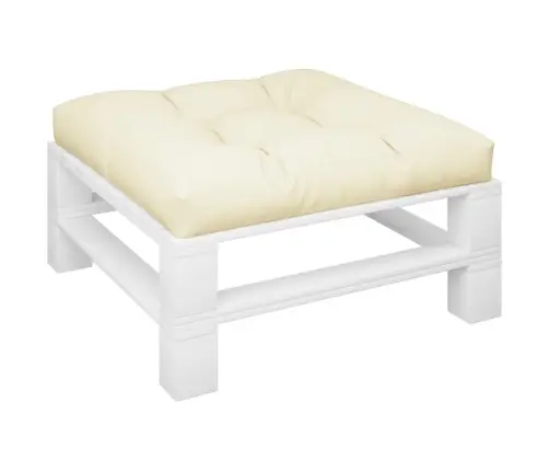 Euroaluse Istumispadi, Kreemjas, 70X70X12 cm Kangast