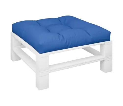 Palešu Spilvens, 70X70X12 Cm, Audums, Koši Zils Vidaxl