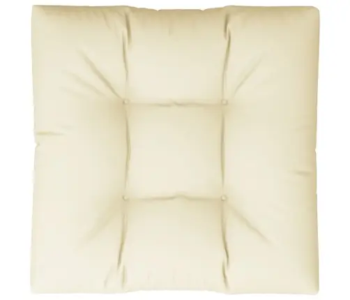Palešu Spilvens, 80X80X12 Cm, Audums, Krēmkrāsas Vidaxl