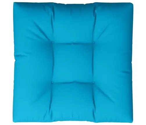 Palešu Spilvens, 80X80X12 Cm, Audums, Zils Vidaxl
