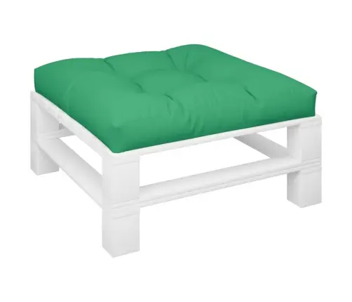 Palešu Spilvens, 80X80X12 Cm, Audums, Zaļš Vidaxl