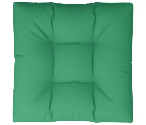 Palešu Spilvens, 80X80X12 Cm, Audums, Zaļš Vidaxl