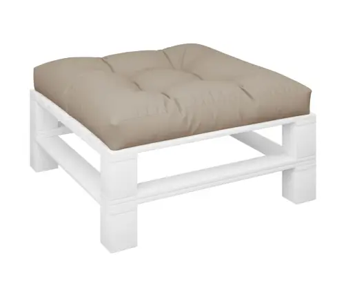 Palešu Spilvens, 80X80X12 Cm, Audums, Pelēkbrūns Vidaxl