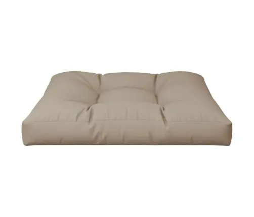 Palešu Spilvens, 80X80X12 Cm, Audums, Pelēkbrūns Vidaxl