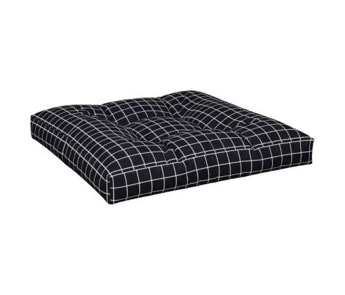 Paletės Pagalvėlė, 80X80X12cm Audinys, Su Juodais Langeliais