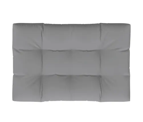 Palešu Spilvens, 120X80X12 Cm, Audums, Pelēks Vidaxl