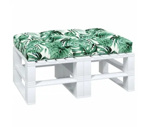 Palešu Spilvens, 120X80X12 Cm, Audums, Zaļš Vidaxl