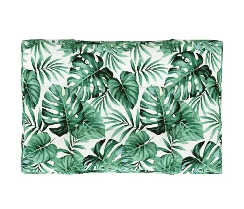 Palešu Spilvens, 120X80X12 Cm, Audums, Zaļš Vidaxl