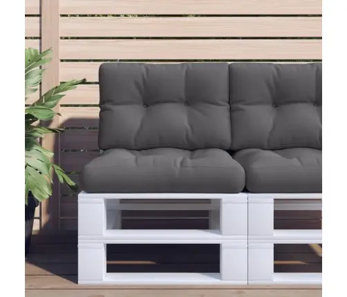 Palešu Spilvens, 60X40X12 Cm, Audums, Antracītpelēks Vidaxl