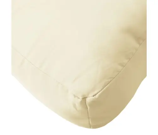 Palešu Spilvens, 60X40X12 Cm, Audums, Krēmkrāsas Vidaxl