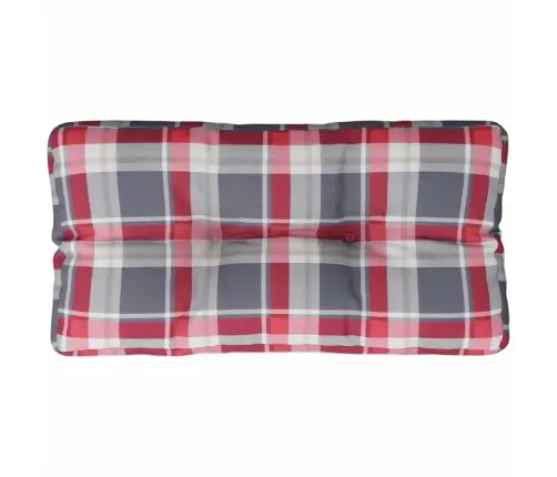 Euroaluse Istumispadi, Punane, Ruuduline, 80X40X12 cm Kangas