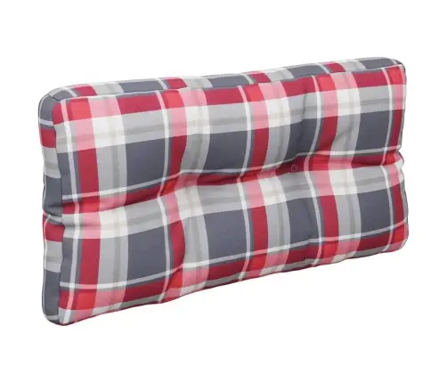 Euroaluse Istumispadi, Punane, Ruuduline, 80X40X12 cm Kangas