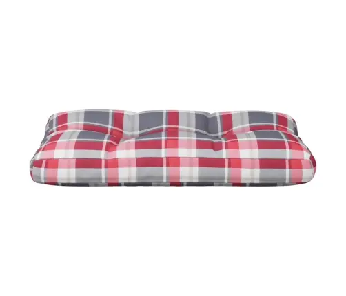 Euroaluse Istumispadi, Punane, Ruuduline, 80X40X12 cm Kangas