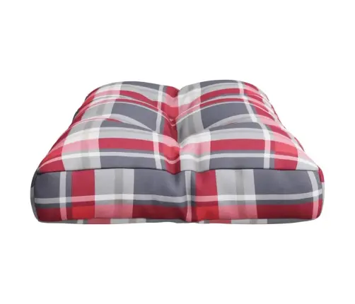 Euroaluse Istumispadi, Punane, Ruuduline, 80X40X12 cm Kangas