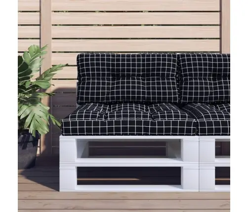 Paletės Pagalvėlė, 80X40X12cm Audinys, Su Juodais Langeliais