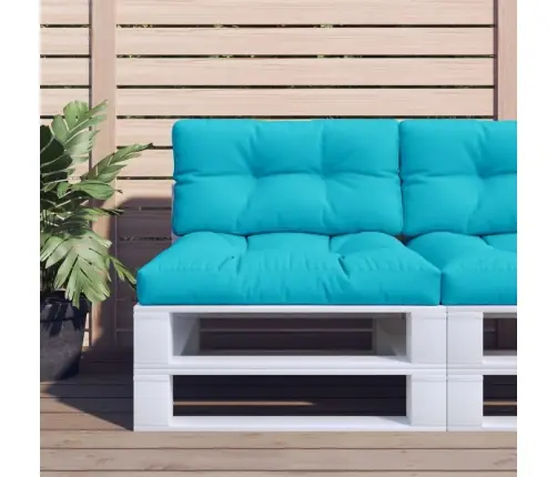 Palešu Spilvens, 80X40X12 Cm, Audums, Tirkīzzils Vidaxl