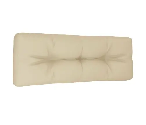 Palešu Spilvens, 120X40X12 Cm, Audums, Bēšs Vidaxl