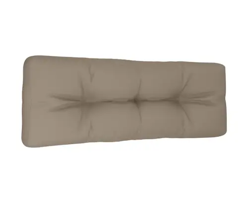 Palešu Spilvens, 120X40X12 Cm, Audums, Pelēkbrūns Vidaxl