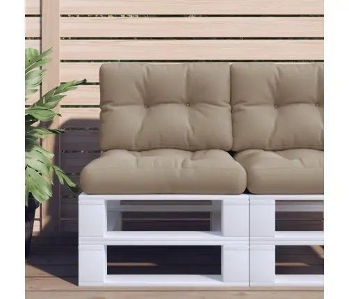 Palešu Spilveni, 2 Gab., Audums, Pelēkbrūns Vidaxl