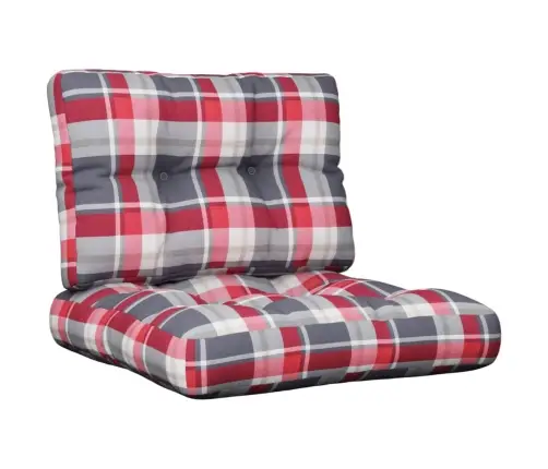 Palešu Matrači, 2 Gab., Sarkans Četrstūru Raksts Vidaxl