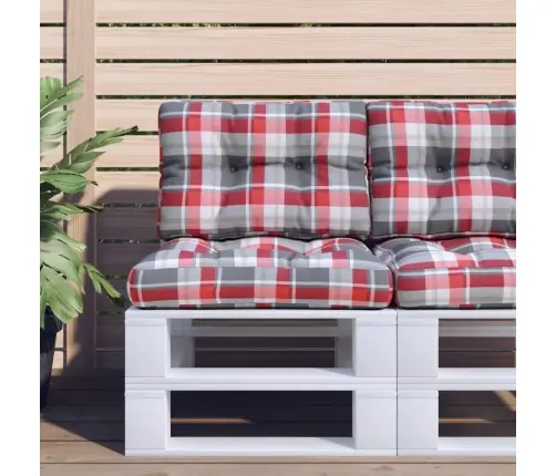 Palešu Matrači, 2 Gab., Sarkans Četrstūru Raksts Vidaxl