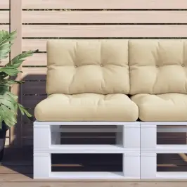 Palešu Spilveni, 2 Gab., Audums, Bēšs Vidaxl