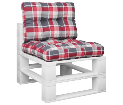 Palešu Matrači, 2 Gab., Sarkans Četrstūru Raksts Vidaxl