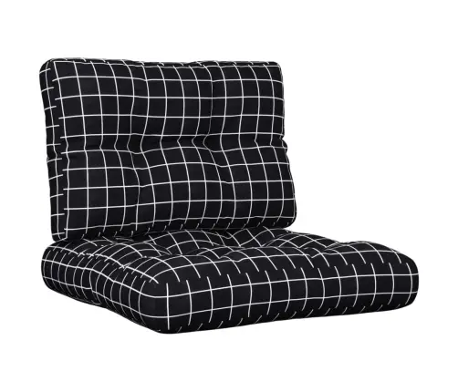 Euroaluse Istmepadjad, 2 Tk, Must Ruudumuster, Kangas