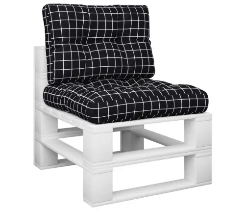 Euroaluse Istmepadjad, 2 Tk, Must Ruudumuster, Kangas