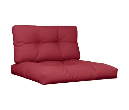 Palešu Matrači, 2 Gab., Vīnsarkans Audums Vidaxl