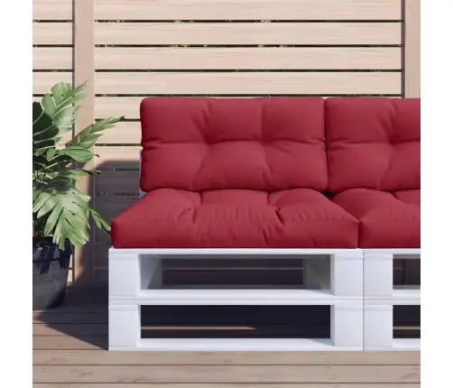 Palešu Matrači, 2 Gab., Vīnsarkans Audums Vidaxl