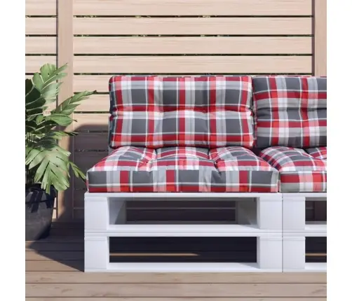 Euroaluse Istmepadjad, 2 Tk, Punane, Ruudumuster, Kangas