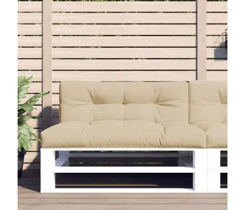 Palešu Spilveni, 2 Gab., Audums, Bēšs Vidaxl